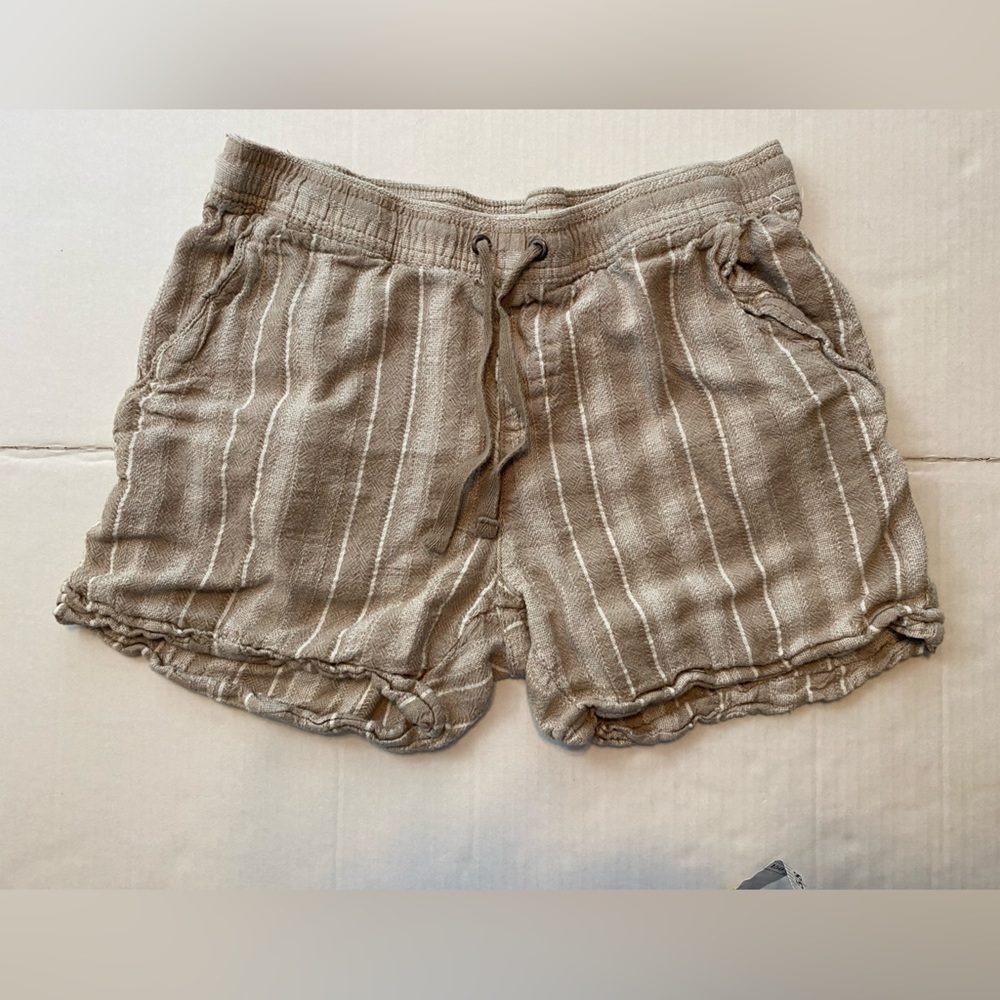 Juniper+Lime Linen Blend Womens Size Small Pull On Drawstring Waist Shorts